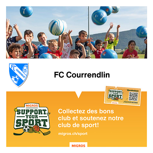 Collectez les bons Migros et soutenez le FC Courrendlin